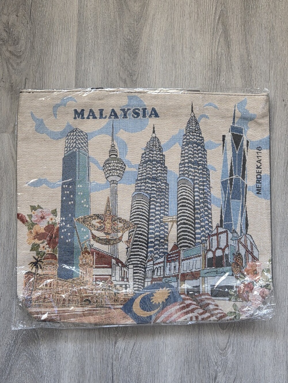 Malaysia Tapestry-Like Tote Bag